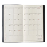 日本能率協会マネジメントセンター 【2026年4月版】NOLTY エクセル8 スリム 片側1週間+ノート 月曜始 黒 9033 1冊（直送品）