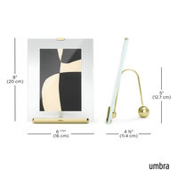 アントレックス Umbra フルート フォトフレーム ガラス スチール 16×20cm ゴールド 482867 1個（直送品）