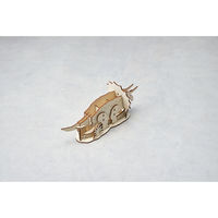 セトクラフト ペンスタンド 天然木 色塗り 恐竜 組立て式 トリケラトプス 498942 1個（直送品）