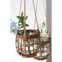 クレエ 花瓶 ハンギング アラログハンギングフラワーベース ラウンド L 497203 1個（直送品）