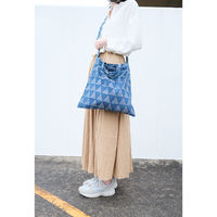 キシマ エコバッグ 2WAY 折り畳み 肩掛け 手持ち トライアングル 499097 1個（直送品）