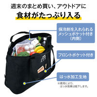 保冷ビッグトートバッグ 36Ｌ ミントグリーン RFQ-036 MG 1個 保冷バッグ はっ水加工生地 コンパクト収納 サーモス