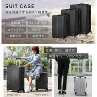 EMA スーツケース 38L相当 Sサイズ シルバー SunRuck SR-DT038-SV 1個（直送品）