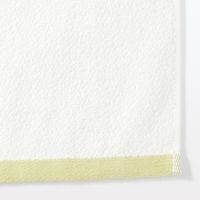 無印良品 縁カラー付 コンパクトフェイスタオル２枚組 ２５×７０ｃｍ グリーン×イエロー 良品計画