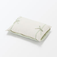 無印良品 綿 サッカー織 紐タイプ まくらパッド ４３×６３ｃｍ グリーン 良品計画