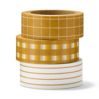 無印良品 マスキングテープ ３本組 黄色系 約幅１５ｍｍ×長さ６ｍ 1セット（1個（3本組）×2） 良品計画