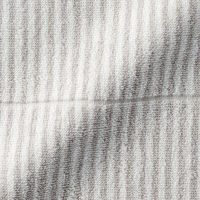 無印良品 ふっくらパイルバスタオル（柄） ６０×１２０ｃｍ ライトグレーストライプ 良品計画