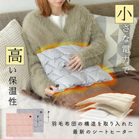 大河商事 enetanpoエネタンポ ET-19エアリーシートヒーター スモーキーピンク enetanpoET-19 1個（直送品）