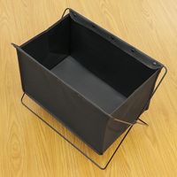 LIV PLUS ベストコ 荷物置き ボックス型 M 折りたたみ 収納 ブラック フロアーラック ND-3586 1個