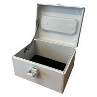 仁張工作所 スチール片開工具箱 ホワイト NIKK-01ST-W 1台（直送品）