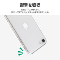 iPhone SE (第3世代) iPhone SE (第2世代)iPhone 8 ストラップホール付き TPUケース クリア 衝撃吸収（直送品）