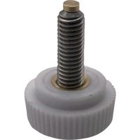 東京パーツセンター ラクテム ナイロン化粧ネジ 白 M3ー12 真鍮パッド付 MSSCW3-12 1個 664-6563（直送品）