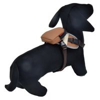 オージーケー技研 buddiQ PETー005 ミニリュック付きハーネス グレー/ネイビー PET-005グレーネイビー 1個（直送品）