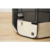 アイリスオーヤマ 折りたたみファブリックサークル Sサイズ POTSー800B ベージュ POTS-800B-T 1台（直送品）