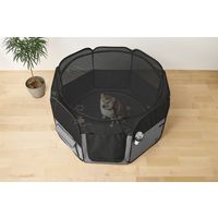 アイリスオーヤマ 折りたたみファブリックサークル Lサイズ POTSー1300B グレー POTS-1300B-H 1台（直送品）