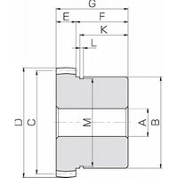 小原歯車工業 ギヤカップリング 内筒 GC [Jシリーズ] GC1ー12SJ22 1個（直送品）