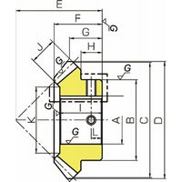 小原歯車工業 マイタ 歯研スパイラルマイタ MMSGQ [Jシリーズ] MMSGQ2ー30RJ20 1個（直送品）