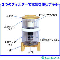 グリーンコアテック BelleWater セラミックフィルター式浄水器(災害対応キット付) BW-1000E 1台（直送品）