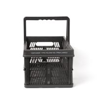 ハンドル付きコンテナ チャコール 1セット（1個×6） LAKOLE/ラコレ