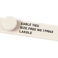 ケーブルバンド3点セット（S） アイボリー 1セット（1袋（3個入）×12） LAKOLE/ラコレ