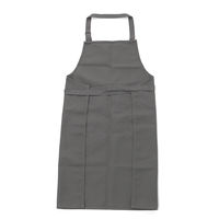 帆布ワークエプロン ブラック 1セット（1枚×6） LAKOLE/ラコレ