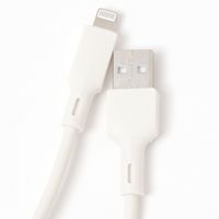 Lightningケーブル（1m） アイボリー 1セット（1個×6） LAKOLE/ラコレ