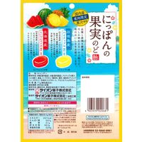 飴 個包装 お配り菓子 にっぽんの果実のど飴 スイカとパイナップル 1セット(1個×6)