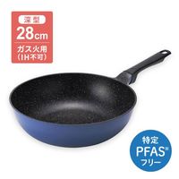 軽い 深型フライパン 28cm ガス火専用 ラクカル 000DW5905 1個 特定PFASフリー 炒め鍋 貝印
