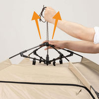 カワセ プルアップシェルター ブラックコーティング BD-02 1張（直送品）