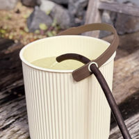 八幡化成 【包装無し】車載用座れる防災バケツ17点セット(アイボリー) 248309 1個（直送品）