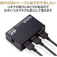 HDMI切替器(2ポート) PC マルチディスプレイ ミラーリング 専用リモコン付き DH-SW4KP21BK エレコム 1個