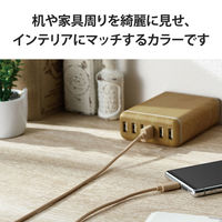 USBケーブル USB A to USB C インテリアカラー RoHS ベージュ MPA-ACI10BE エレコム 1個