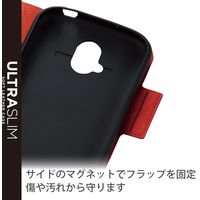 らくらくスマホ F-52B ケース カバー レザー 手帳 マグネット ブラック PM-F213PLFUBK エレコム 1個（直送品）