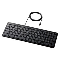 キーボード 有線（USB Type-C接続） WWCB対応 抗菌 パンタグラフ TK-CB01UPKBK ブラック 1個 エレコム