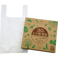 アルフォーインターナショナル 箱入りレジ袋「乳白タイプ」 30号 R-230-300PX5-BOX 1セット(1箱(300枚)×5)