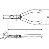 3.peaks R型エッジプラスチックニッパ EP-115R 1個 スリーピークス技研（直送品）