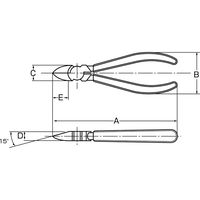 スリーピークス技研 3.peaks 強力ニッパ穴付 NP-150GH 1個