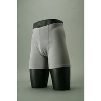 ログイン メンズ　ウエストゴムなし包帯パンツ　グレー　L 1045 1枚（直送品）