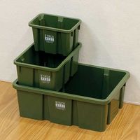 ベストコ 収納 コンテナストレージ ボックス S カーキ MA-3052 スタックネスト 4975970255674 1個（直送品）