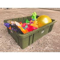 ベストコ 収納 コンテナストレージ L カーキ MA-3067 スタックスタック 4975970255827 1個（直送品）