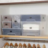 ベストコ キューブ 収納 ボックス スリム深型 クリア MA-3102 モジュールボックス 4975970256015 1個（直送品）