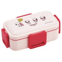 スケーター PFLW4 食洗機対応2段ふわっと弁当箱 【SNOOPY リボン】 724251-PFLW4 1個（直送品）