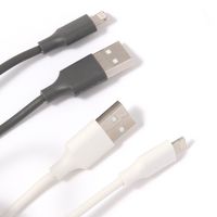 Lightningケーブル 2m チャコール 1セット（1本×6） LAKOLE/ラコレ