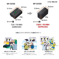 ソニー バッテリーパック NP-SA100 1個（直送品）