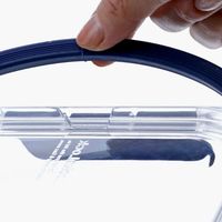 ベストコ ふた付き 耐熱ガラス 保存容器 長方形 1.6L ロック&ロック トップクラス LBG454 4975970254233 1個