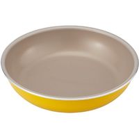 ベストコ フライパン IH対応 鍋 5点セット ハイパープレミアムコート ハンドル付き イエロー ND-3102（直送品）