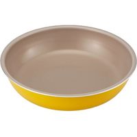 ベストコ フライパン IH対応 鍋 3点セット ハイパープレミアムコート ハンドル付き イエロー ND-3101（直送品）