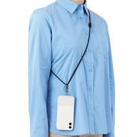 スマホアクセサリ 外付ストラップホール ネックストラップ クリア P-STHNECCR エレコム 1個（直送品）