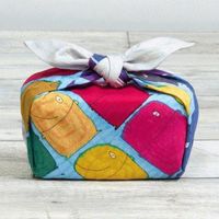 山田繊維 いろいろな色のさかな マルチ 20461-106 10枚（直送品）