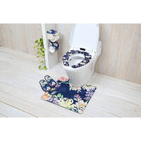 ヨコズナクリエーション トイレ マット トイレマット 拭ける 撥水 PVCトイレマット マリア 55×60cm 抗菌 302542 1個（直送品）